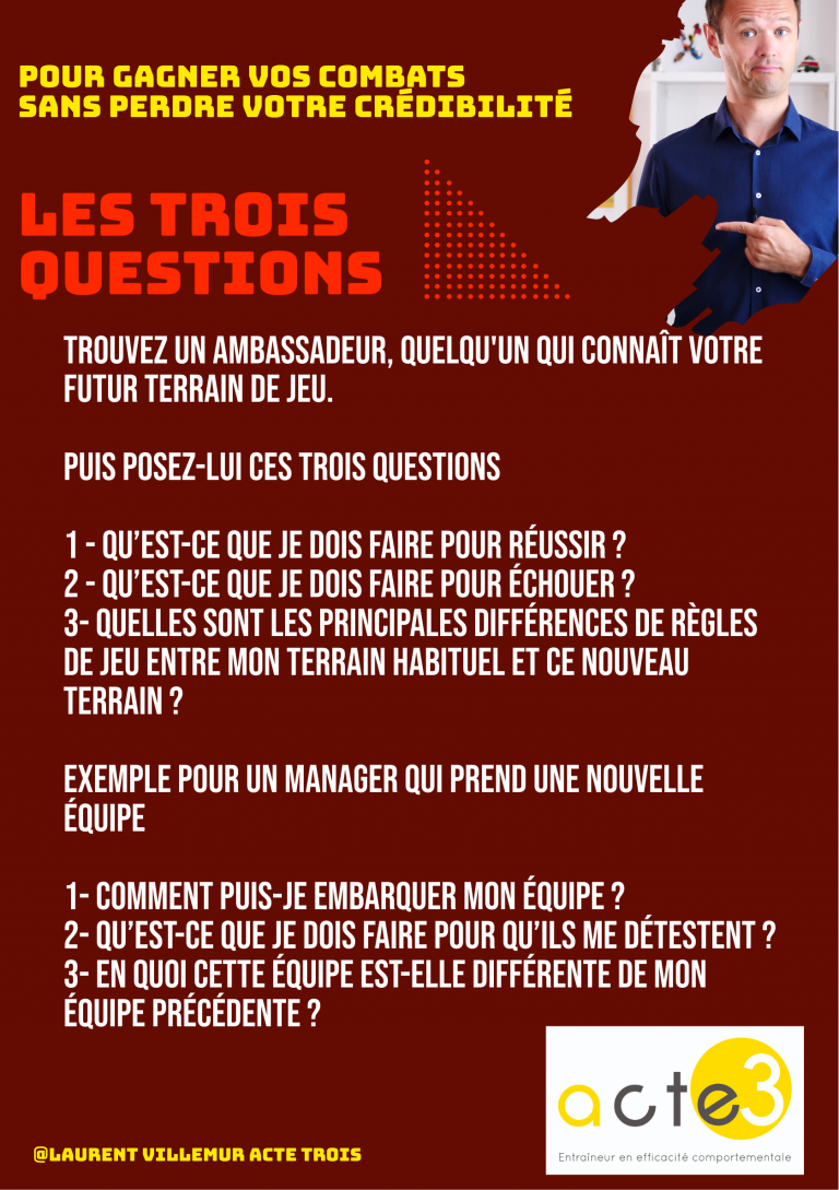 Osez Gagner Votre Vie Sans La Perdre Les trois questions à poser pour Gagner vos combats sans perdre votre